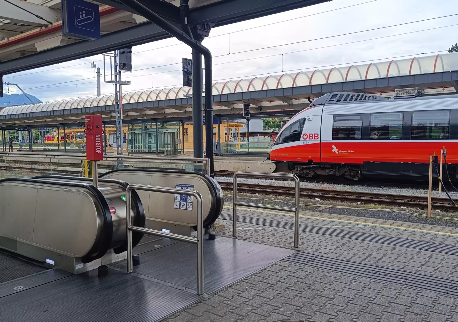 Das Bild auf 5min.at zeigt den Villacher Hauptbahnhof.