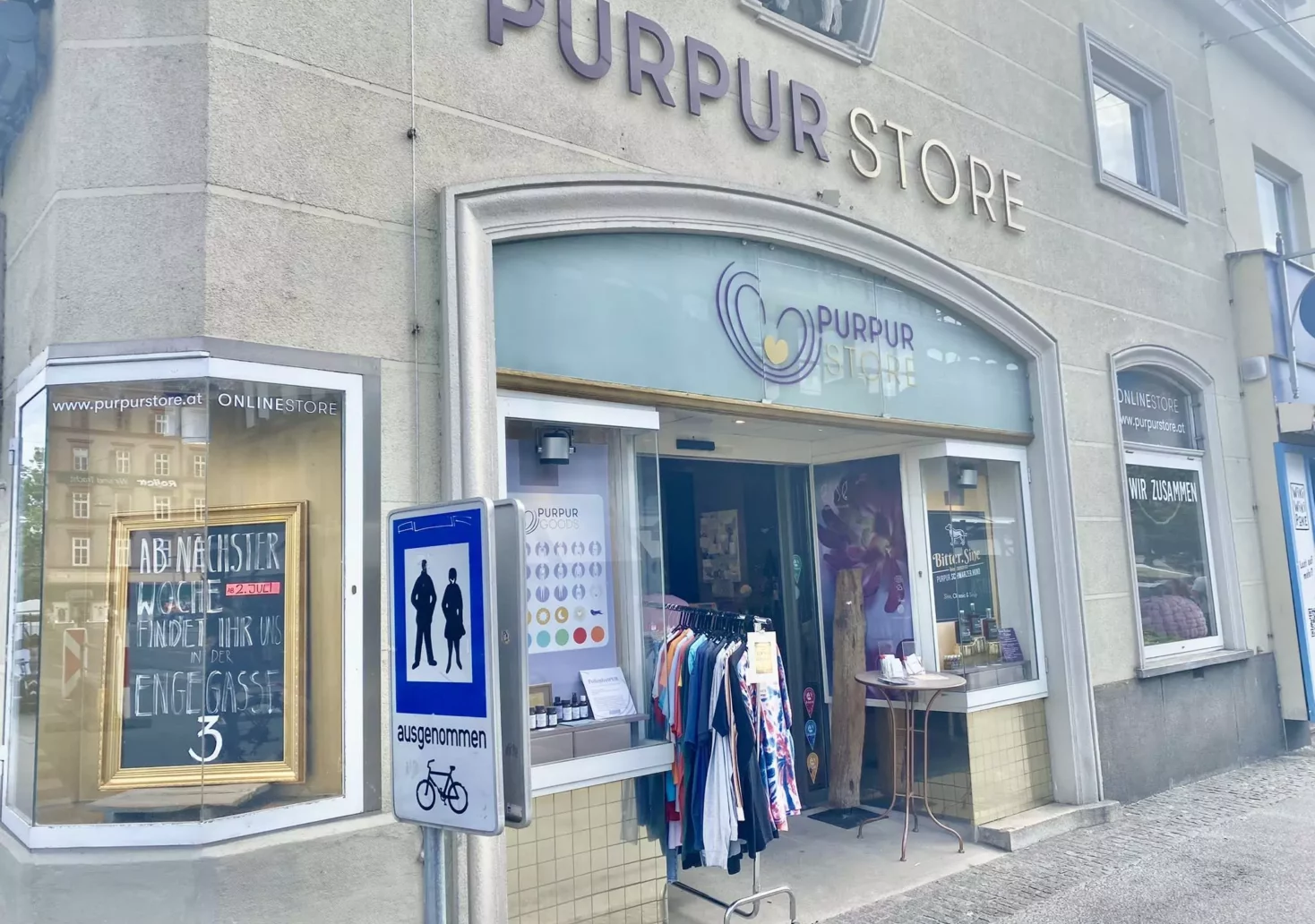 Bild auf 5min.at zeigt den PurPur Store in Graz.