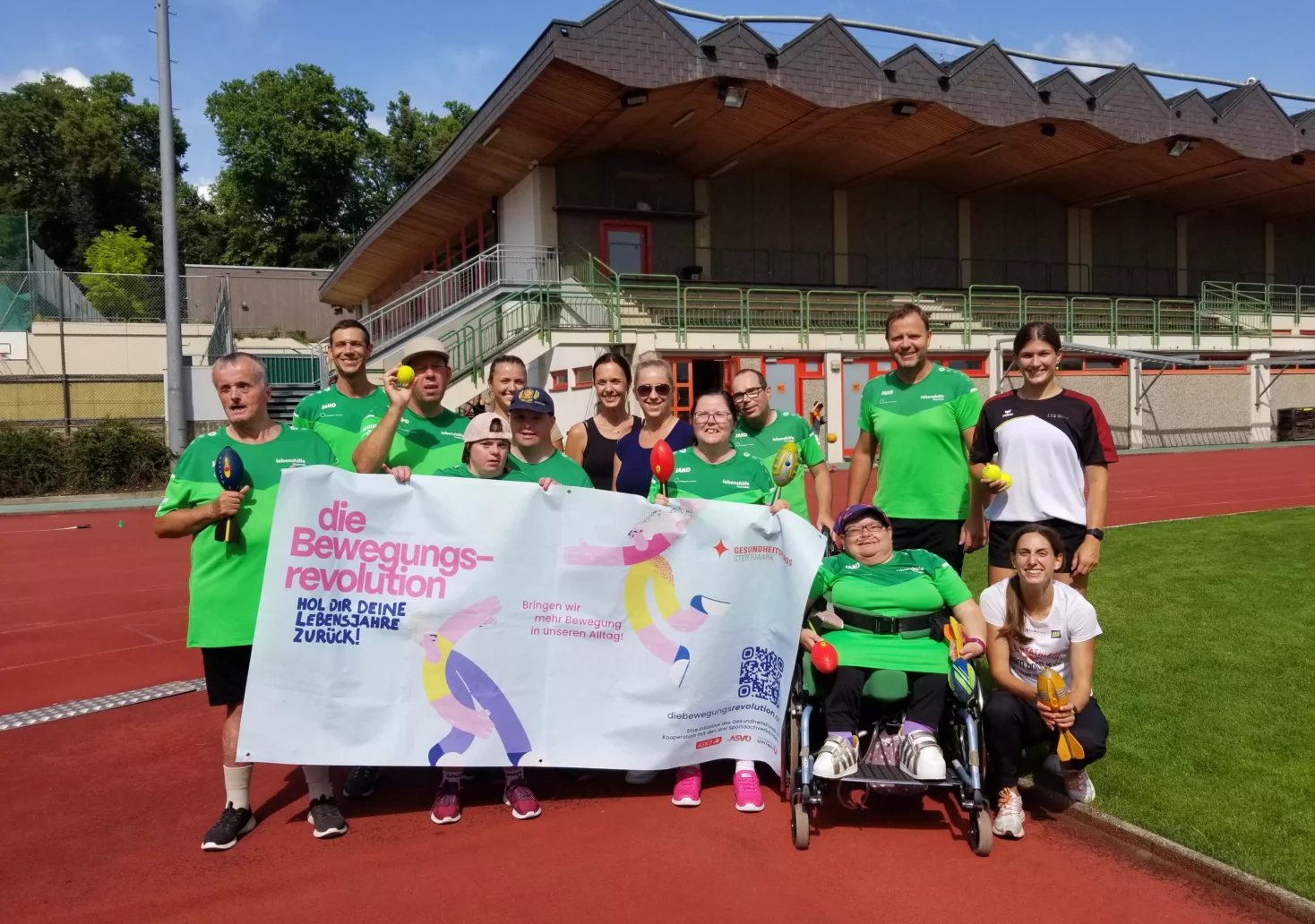 Foto auf 5min.at zeigt den ersten inklusiven Sporttag der Lebenshilfe Steiermark