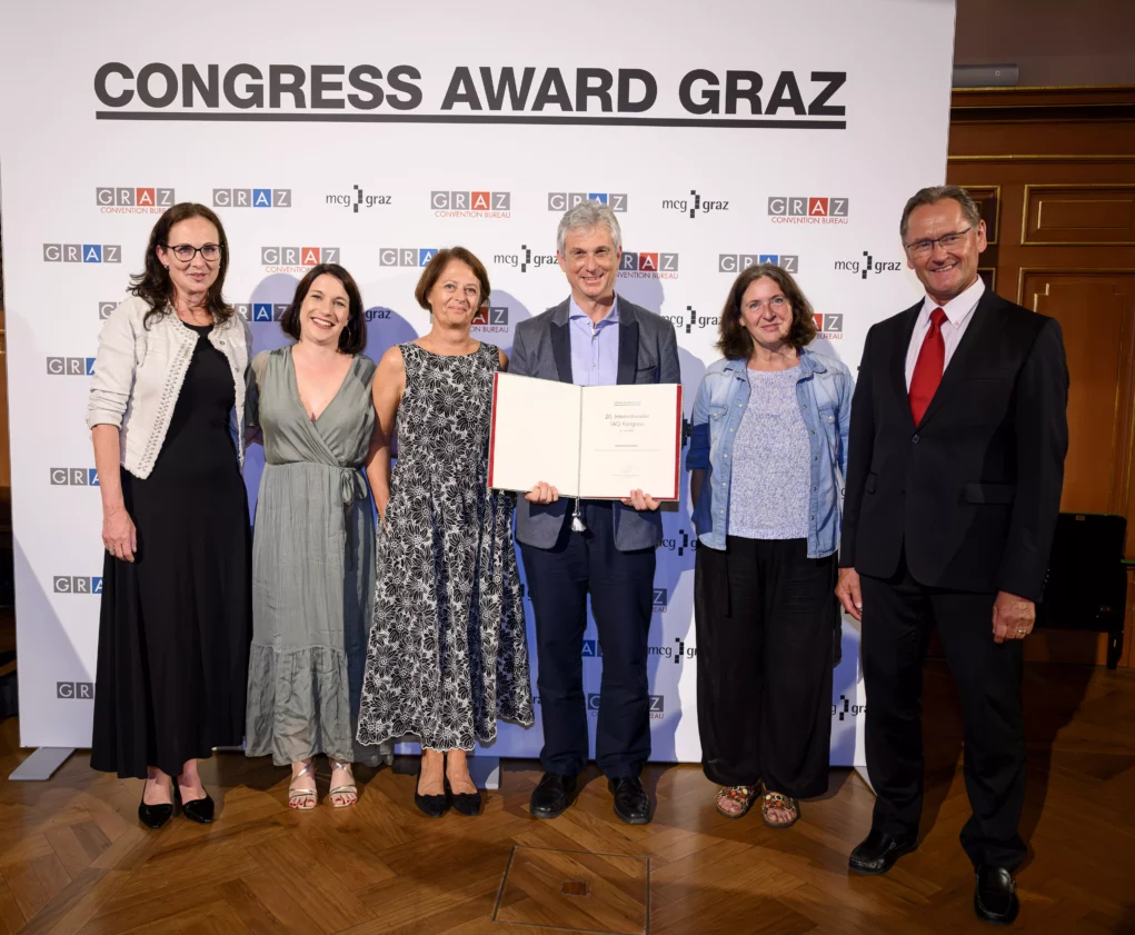 Das Bild auf 5min.at zeigt Preisträger der Grazer Congress Awards 2024.